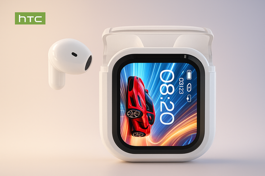 HTC NE20 Bluetooth 5.4 Earphones: Revolutionary AI Translation & Smart LCD Display Technology