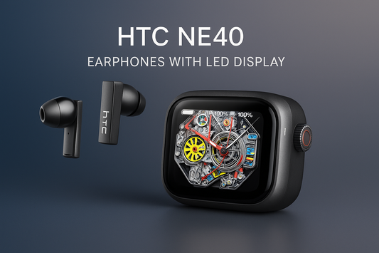 HTC NE40 Bluetooth 6.0 Earphones: Revolutionary LED Display Technology Meets Premium Audio