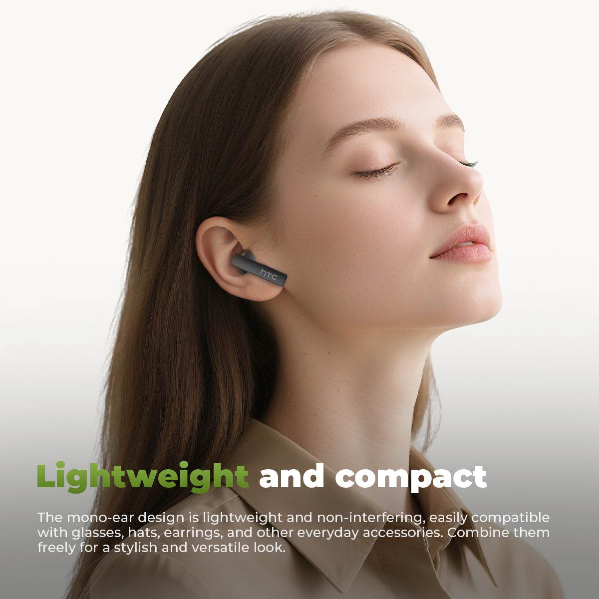 HTC NE40 Bluetooth 6.0 Earphones LED Display High Fidelity Waterproof Wireless Earphones, TWS Touch Control Earbuds, Suitable for Office, Sports, Study and Audio Calls | Built-in Microphone | Earphones - HTCTOP