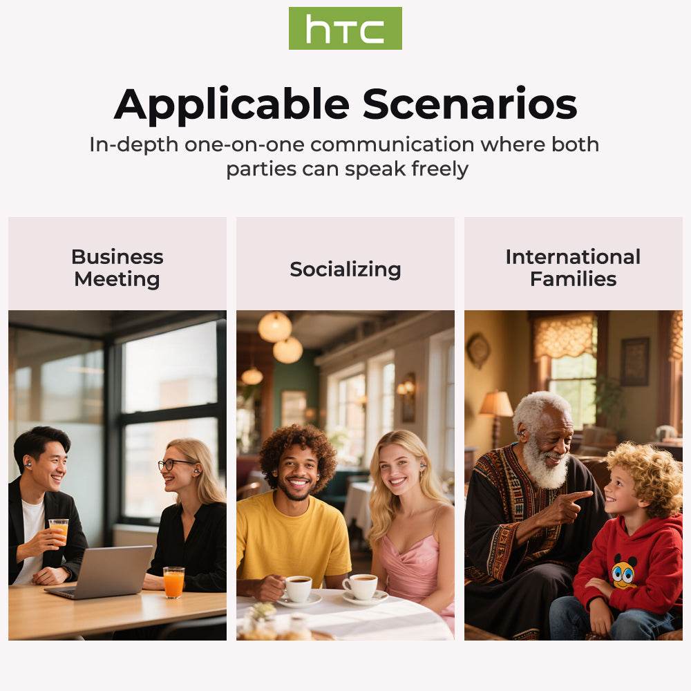 HTC NE55 OWS - Clip-on earphones, Bluetooth headset, IPX4 waterproof, equipped with charging box, built-in microphone. NC noise reduction, comfortable to wear, excellent sound quality, suitable for office, sports, study and voice calls. - HTCTOP