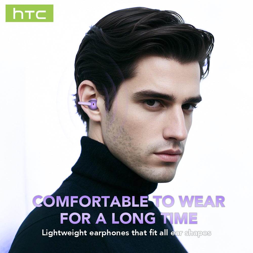 HTC NE54 Bluetooth V6.0 Earphones OWS Ear Clip Headphones Wireless Headphones Long-life Noise Reduction AI Translator Earbuds - HTCTOP