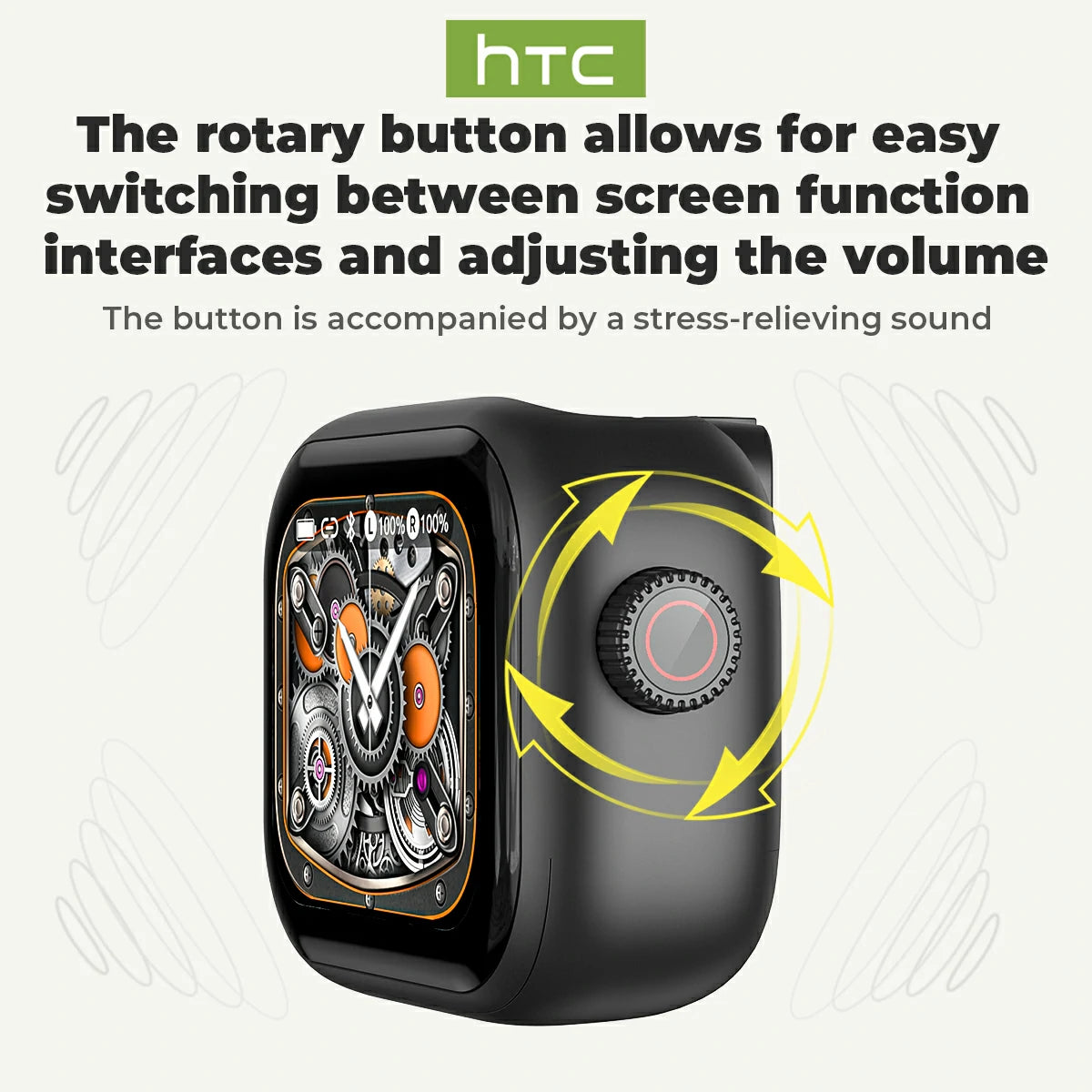 Auriculares HTC NE40 Bluetooth 6.0 con pantalla LED, alta fidelidad, inalámbricos, resistentes al agua, con control táctil TWS, ideales para la oficina, deportes, estudio y llamadas | Micrófono integrado | Auriculares