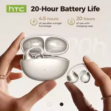 HTC NE56 Bluetooth V6.0 Earphones OWS Ear clip Sports Wireless Headphones Noise Reduction Calls Ultra-light Earclip Earbuds - HTCTOP