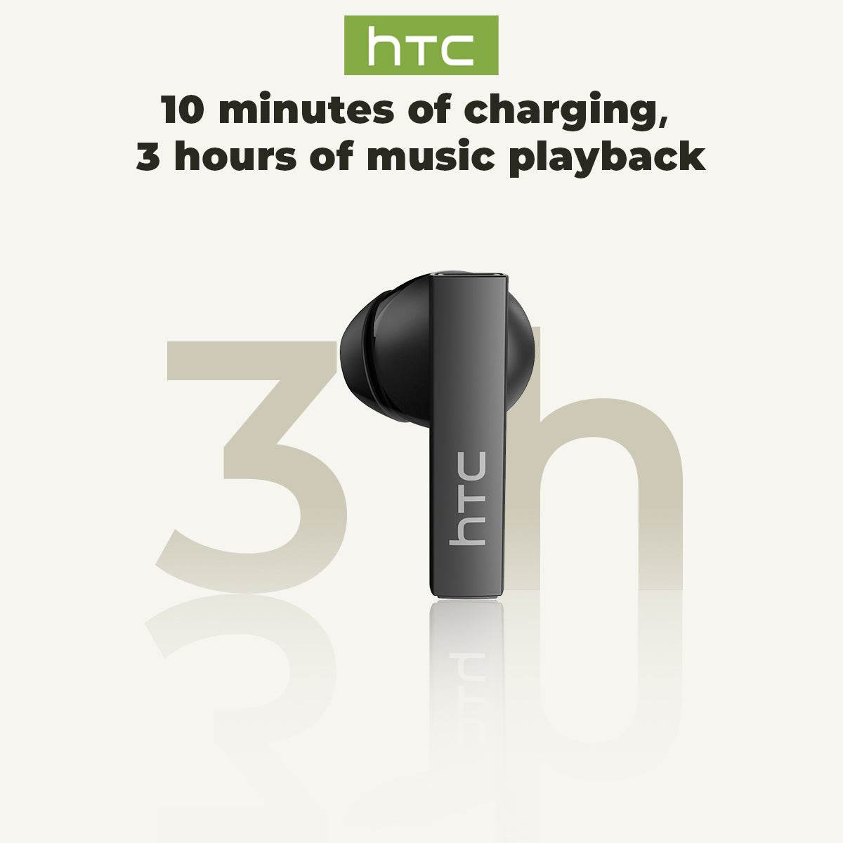 HTC NE40 Bluetooth 6.0 Earphones LED Display High Fidelity Waterproof Wireless Earphones, TWS Touch Control Earbuds, Suitable for Office, Sports, Study and Audio Calls | Built-in Microphone | Earphones - HTCTOP