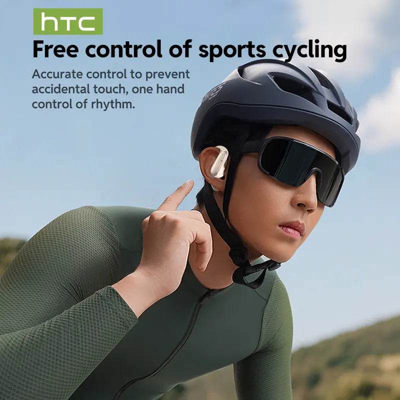 HTC NE52 Open-Style Headphones - Supports Translation in 134 Languages, 40H Ultra Endurance, HiFi Bass, IPX5 Waterproof, Bluetooth 6.0, Over Ear Design - Audio - HTCTOP