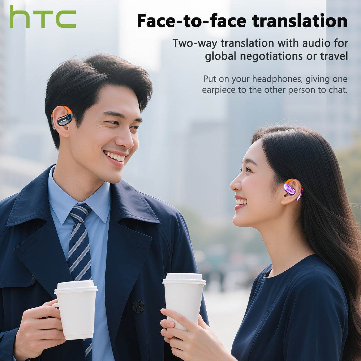 HTC NE36 Wireless 6.0 audifonos bluetooth noise cancelling headphones High Fidelity Waterproof HIFI Sound Quality | Suitable for Office, Sports, Study and Audio Calls | Built-in Microphone | Earphones - HTCTOP