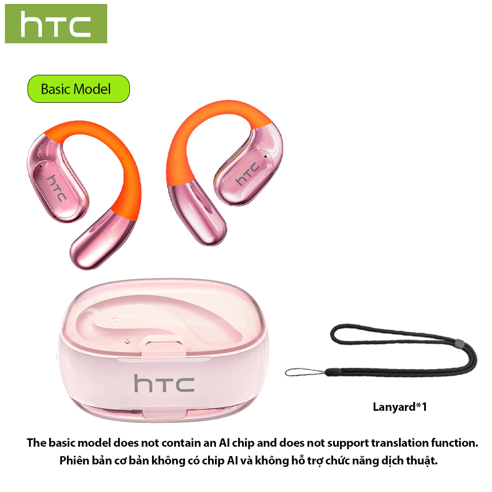 Auriculares inalámbricos HTC NE36 6.0 con Bluetooth y cancelación de ruido. Alta fidelidad, sonido HIFI, resistentes al agua. Ideales para oficina, deportes, estudio y llamadas. Micrófono integrado.