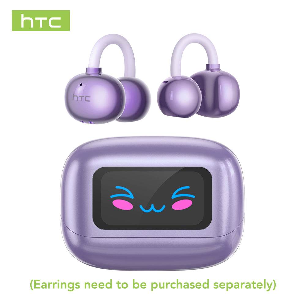 HTC NE54 Bluetooth V6.0 Earphones OWS Ear Clip Headphones Wireless Headphones Long-life Noise Reduction AI Translator Earbuds - HTCTOP