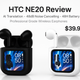 HTC NE20 Review: The Ultimate Wireless Earphones with AI Translation and Professional Noise Cancelling - HTCTOP