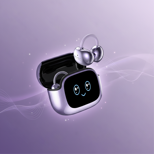 HTC NE32 Wireless Earbuds: Adorable Smart Display Meets Premium Audio
