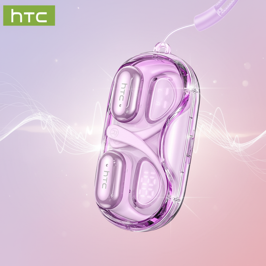 HTC NE37 Wireless Earbuds: Transparent Design Meets Crystal-Clear Audio