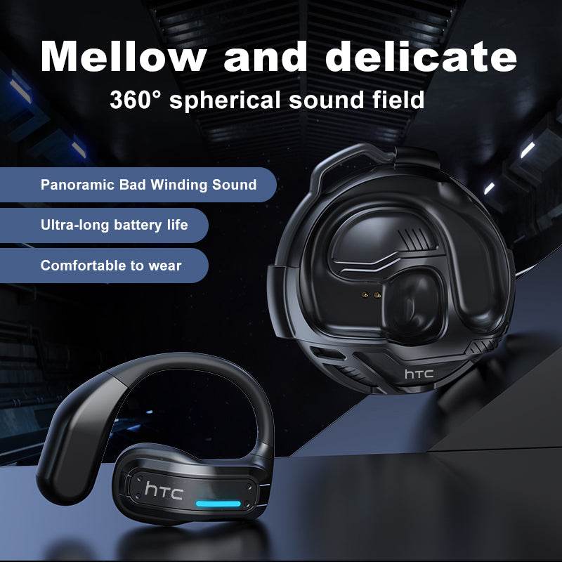 HTC NE02 OWS Bluetooth Headset: 360° Surround Sound, Open-Ear Comfort & Long Battery Life - HTCTOP