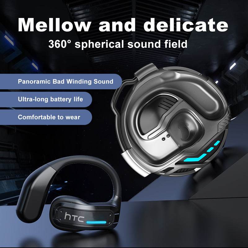 HTC NE02 OWS Bluetooth Headset: 360° Surround Sound, Open-Ear Comfort & Long Battery Life - HTCTOP