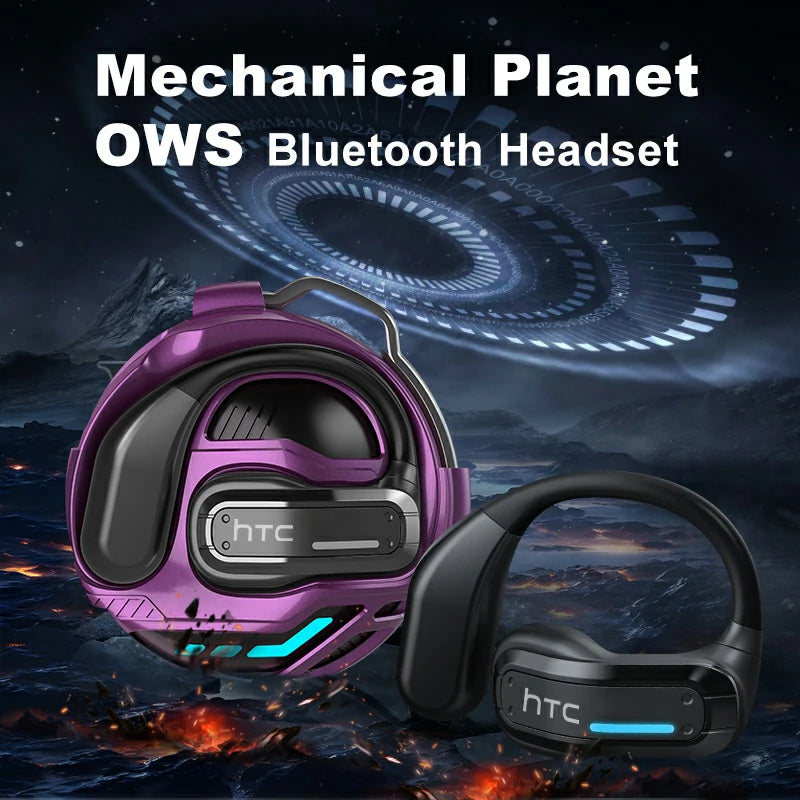 Casque Bluetooth HTC NE02 OWS : son surround 360°, confort d'écoute ouvert et longue durée de vie de la batterie