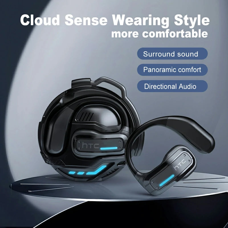 Casque Bluetooth HTC NE02 OWS : son surround 360°, confort d'écoute ouvert et longue durée de vie de la batterie