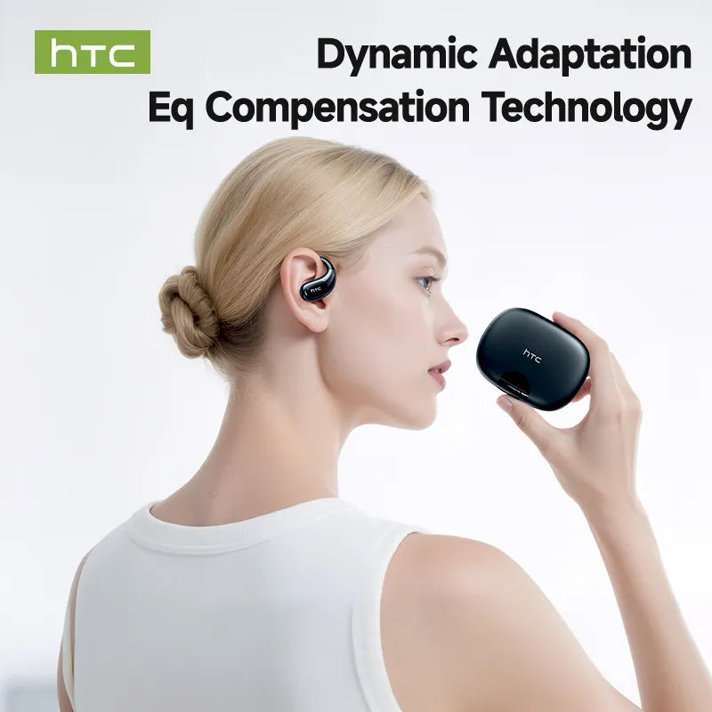 Auriculares inalámbricos HTC NE22 Bluetooth V6.0 TWS/OWS HD para llamadas, deportivos, con reducción de ruido y traductor.