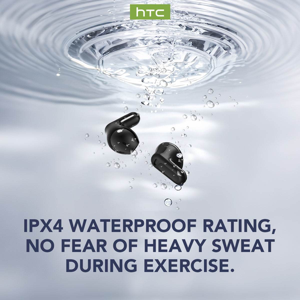 HTC NE20 Bluetooth 5.4 Earphones LED Display High Fidelity Waterproof Wireless Earphones | Suitable for Office, Sports, Study and Audio Calls | Built-in Microphone | Earphones - HTCTOP