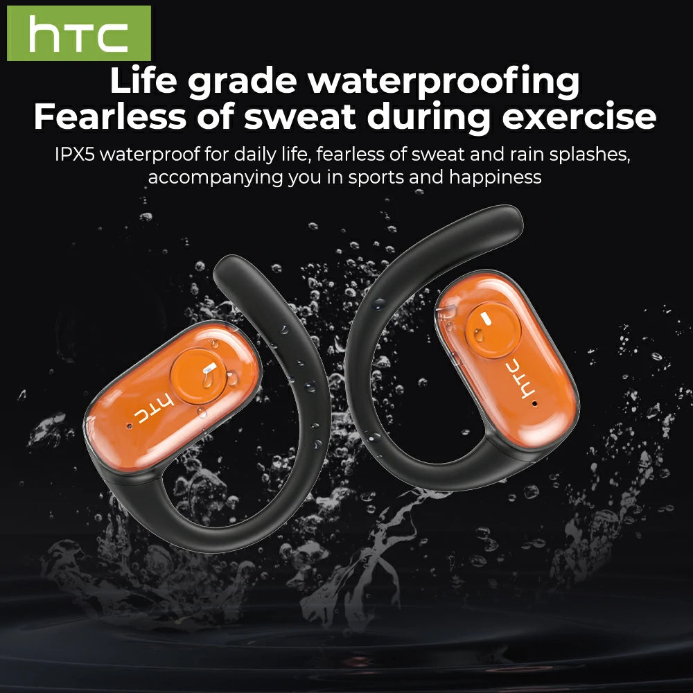 Auriculares Bluetooth HTC NE10 ENC con reducción de ruido, luminosos, resistentes al agua IPX5