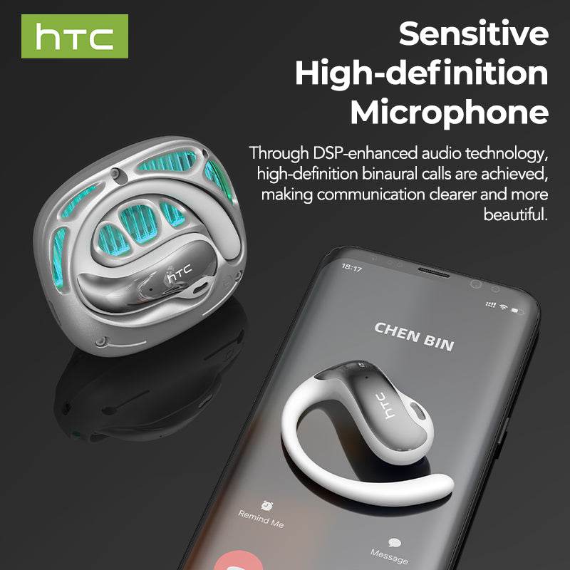 HTC NE30 Bluetooth V6.0 Earphones AI Translator Earbuds OWS Sports Headphones Music Stere HD Bass Wireless Headphones with Mic - HTCTOP