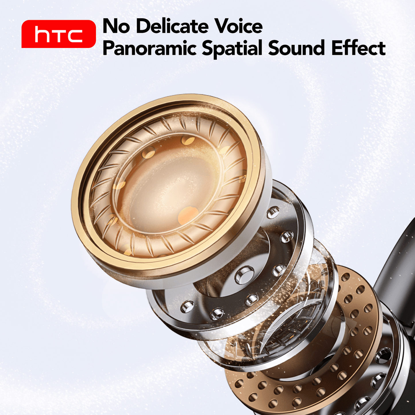 HTC NE15 AI Translation Earbuds Sports Bluetooth Wireless Headphones with Mic IPX5 Waterproof Ear Hooks Bluetooth Earphones HiFi Stereo Music Earbuds for Phone - HTCTOP