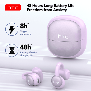 HTC NE15 AI Translation Earbuds Sports Bluetooth Wireless Headphones with Mic IPX5 Waterproof Ear Hooks Bluetooth Earphones HiFi Stereo Music Earbuds for Phone - HTCTOP
