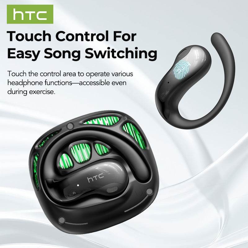 HTC NE30 Bluetooth V6.0 Earphones AI Translator Earbuds OWS Sports Headphones Music Stere HD Bass Wireless Headphones with Mic - HTCTOP