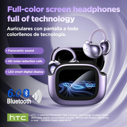 HTC NE32 Bluetooth AI Earphones with LCD Touch Screen