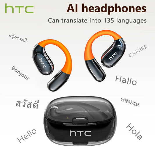 HTC NE36 Wireless 6.0 audifonos bluetooth noise cancelling headphones High Fidelity Waterproof HIFI Sound Quality | Suitable for Office, Sports, Study and Audio Calls | Built-in Microphone | Earphones - HTCTOP