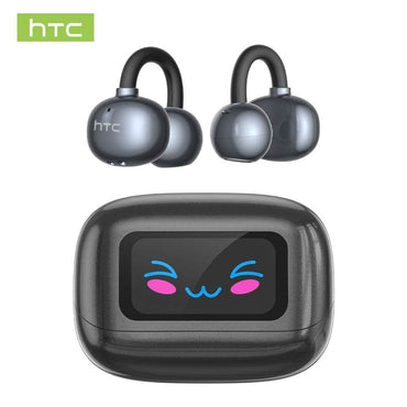 HTC NE54 Bluetooth V6.0 Earphones OWS Ear Clip Headphones Wireless Headphones Long-life Noise Reduction AI Translator Earbuds - HTCTOP