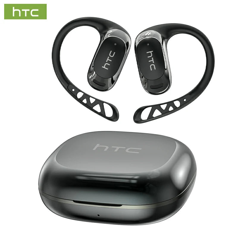 Auriculares HTC NE28 Bluetooth V6.0 AI OWS deportivos, auriculares inalámbricos, traductor AI, micrófono, graves potentes, larga duración.
