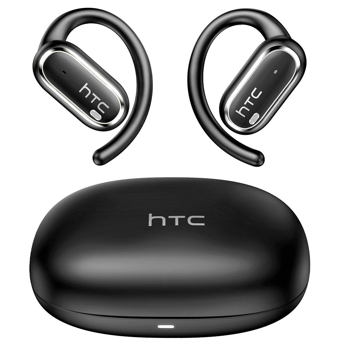 HTC NE03 Bluetooth 6.0 Earphones AI Headphoens Wireless Headphones with Mic Button Control Noise Reduction Earhooks Sports Waterproof Headset - HTCTOP