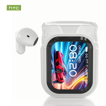 HTC NE20 Bluetooth 5.4 Earphones LED Display High Fidelity Waterproof Wireless Earphones | Suitable for Office, Sports, Study and Audio Calls | Built-in Microphone | Earphones - HTCTOP