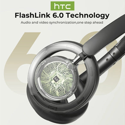 HTC HP06 Open-Ear Bluetooth Headphones with AI Translation