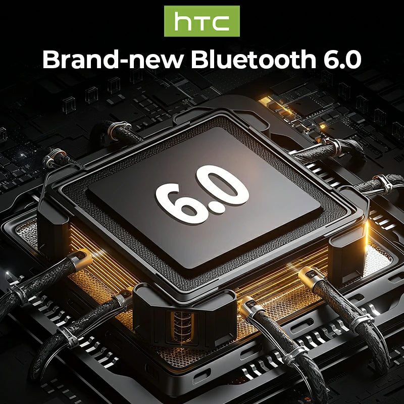 Auriculares HTC NE30 Bluetooth V6.0 con traductor de IA, auriculares deportivos OWS, música estéreo, bajos HD, inalámbricos con micrófono