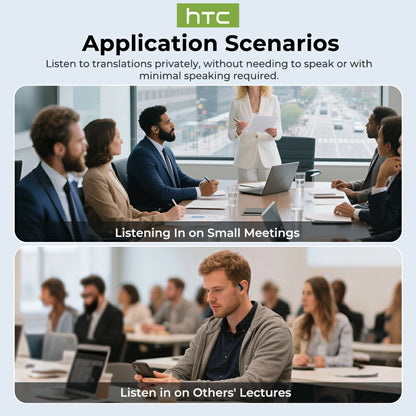 HTC NE37 Open-Ear Bluetooth AI Earbuds