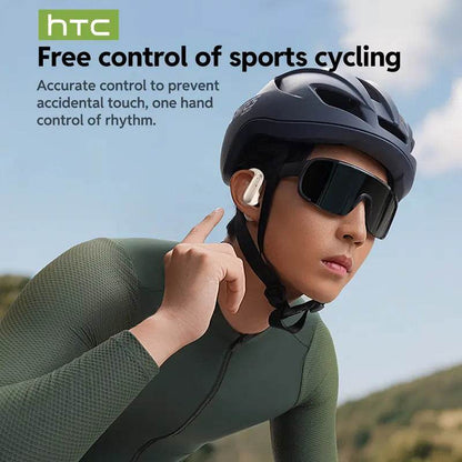 HTC NE52 Open-Style Headphones - Supports Translation in 134 Languages, 40H Ultra Endurance, HiFi Bass, IPX5 Waterproof, Bluetooth 6.0, Over Ear Design - Audio - HTCTOP