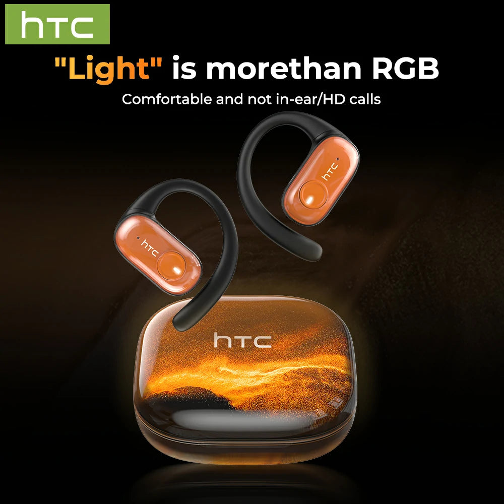 Auriculares Bluetooth HTC NE10 ENC con reducción de ruido, luminosos, resistentes al agua IPX5