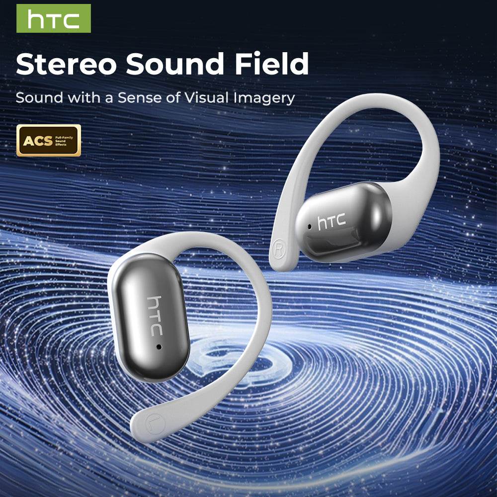 HTC NE37 Bluetooth V6.0 AI Earphones OWS Sports Wireless Headphones Open-Ear Translator Earbuds with Mic Powerful Bass Longlife - HTCTOP