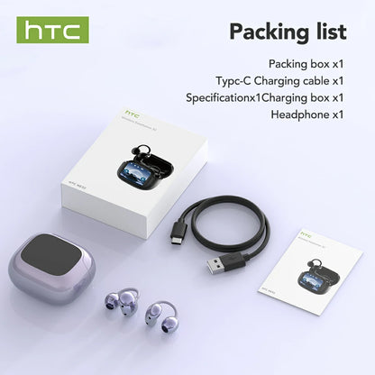 HTC NE32 Bluetooth AI Earphones with LCD Touch Screen
