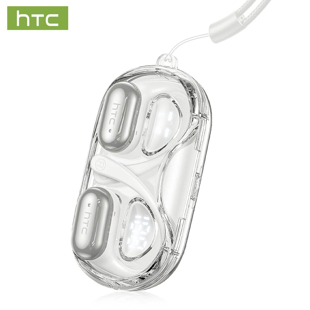 HTC NE37 Bluetooth V6.0 AI Earphones OWS Sports Wireless Headphones Open-Ear Translator Earbuds with Mic Powerful Bass Longlife - HTCTOP
