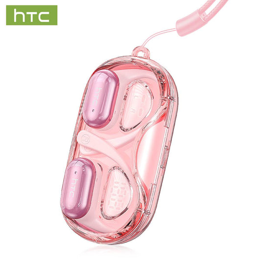 HTC NE37 Bluetooth V6.0 AI Earphones OWS Sports Wireless Headphones Open-Ear Translator Earbuds with Mic Powerful Bass Longlife - HTCTOP
