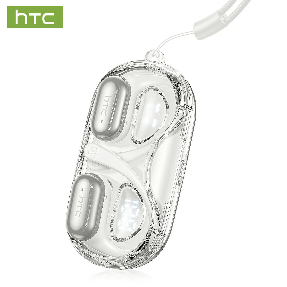 Écouteurs sans fil Bluetooth V6.0 IA HTC NE37 OWS Sports, écouteurs intra-auriculaires avec microphone, basses puissantes et longue durée de vie