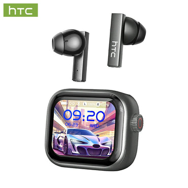HTC NE40 Bluetooth 6.0 Earphones LED Display High Fidelity Waterproof Wireless Earphones, TWS Touch Control Earbuds, Suitable for Office, Sports, Study and Audio Calls | Built-in Microphone | Earphones