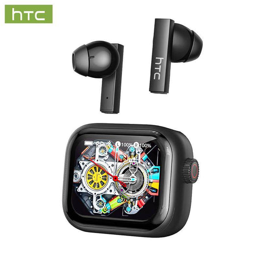 HTC NE40 Bluetooth 6.0 Earphones LED Display High Fidelity Waterproof Wireless Earphones, TWS Touch Control Earbuds, Suitable for Office, Sports, Study and Audio Calls | Built-in Microphone | Earphones - HTCTOP