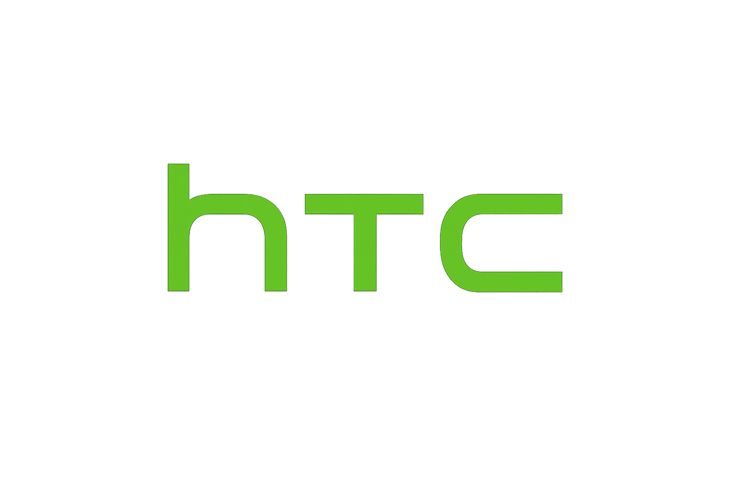 透明背景绿色HTC Logo